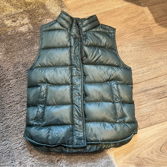 J.Crew Green Down Puffer Vest - Picture 2 of 7